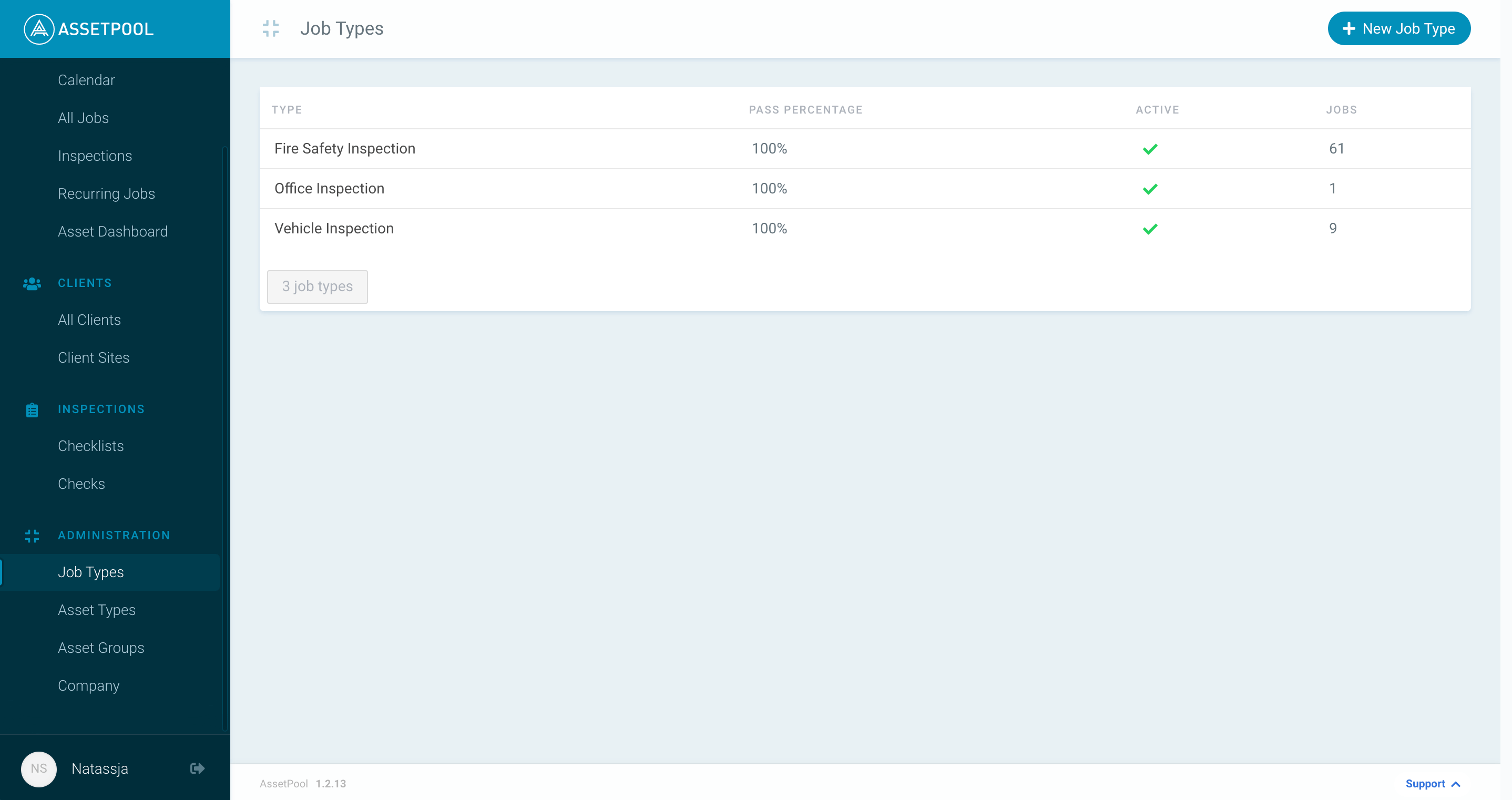 Assetpool New Job Type