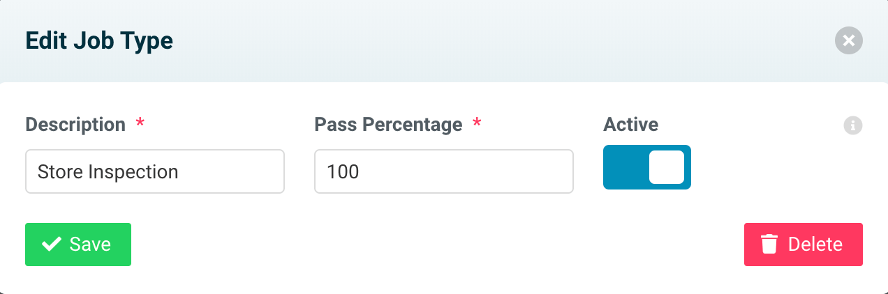 Assetpool Edit Job Type