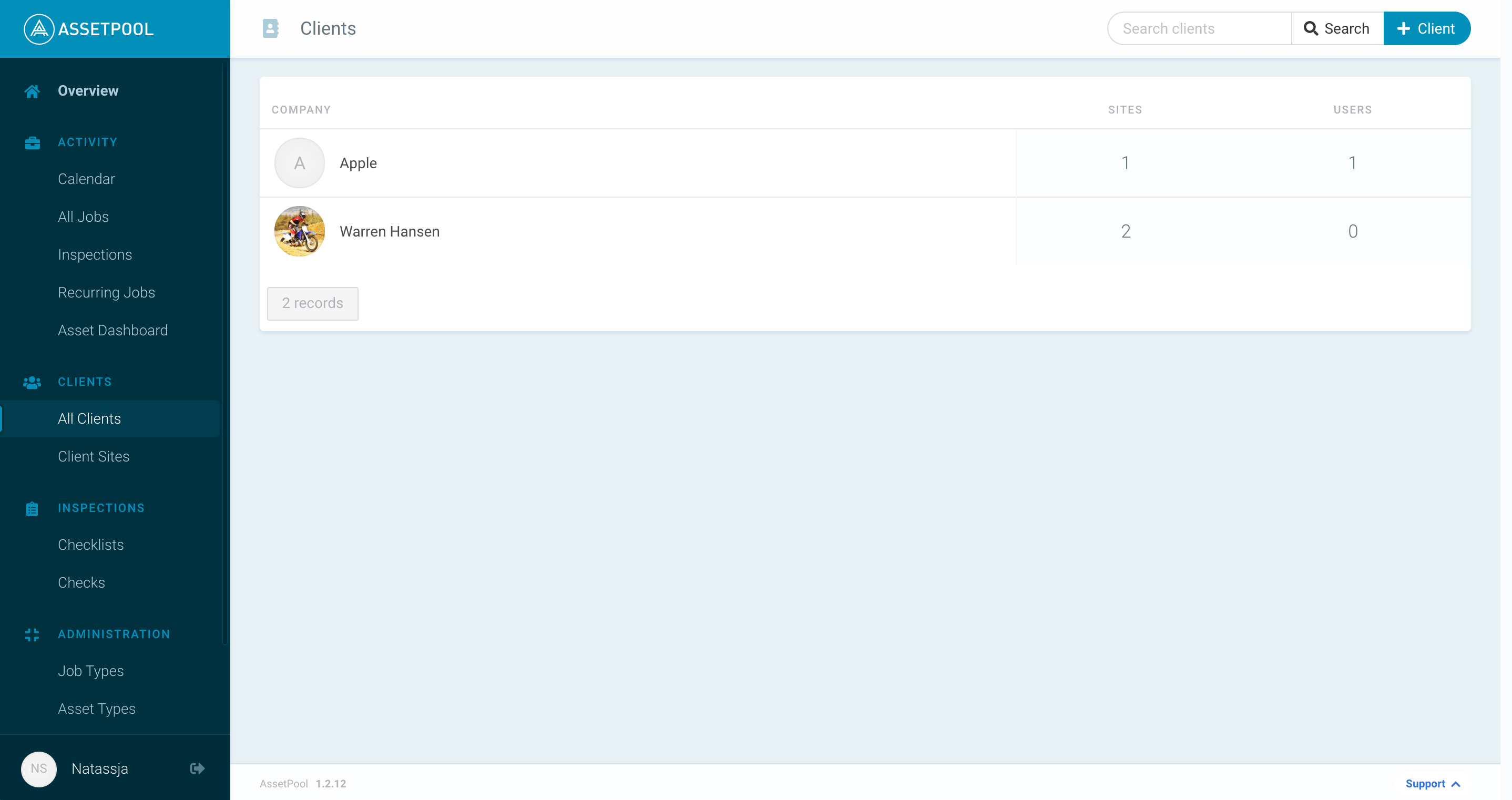 Assetpool Create Client